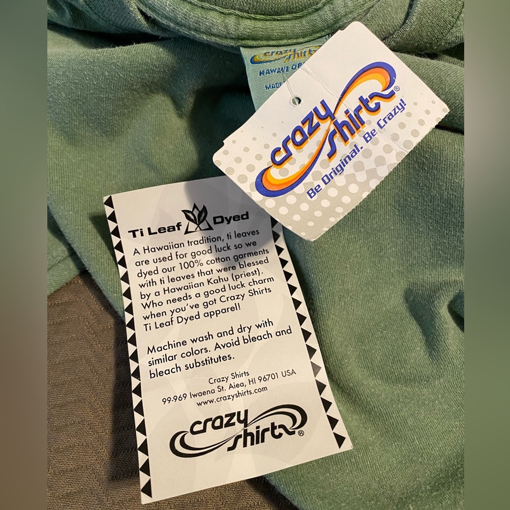 💚NWT Crazy Shirts Hawaii OOP Hawaiian culture island life shirt Men’s M 🤙🏼 🌊 - Picture 4 of 10
